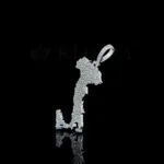Map Silhouette Swagger Pendant - Bfb C C D B C Bdc C