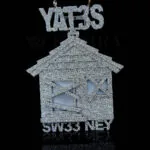 Yat3s House Legacy Pendant - 14K Gold, 42 Carats Moissanite