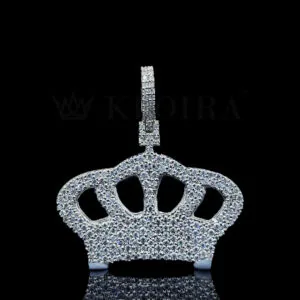 Moissanite King Signature Pendant - Silver, 3 Carat