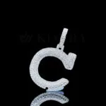Moissanite Captivating Pendant - Silver, 28x33mm, VVS1