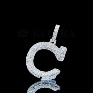 Moissanite Captivating Pendant - Silver, 28x33mm, VVS1
