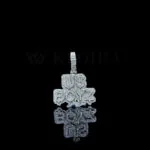 Moissanite Unity Pendant - Silver, 21x26mm, VVS1 Clarity