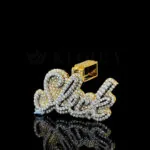 Sleck Statement Bling Pendant - Ff Bf F Be A B Ed B