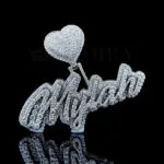 Mylah Heart Signature Pendant - Ea D E Eb Ac D A E