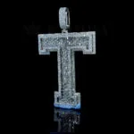 Diamond Bling T Pendant - Bca Ae F Aed F Beaedd