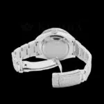 Roles Sky Dweller Silver 42mm Diamond Studded Swiss Made Black Dial Watch - B Fcfcc B A Bb E