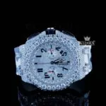AP Royal Oak Camo Rubber Strap Iced Out Moissanite Watch showcasing elegance and luxury.