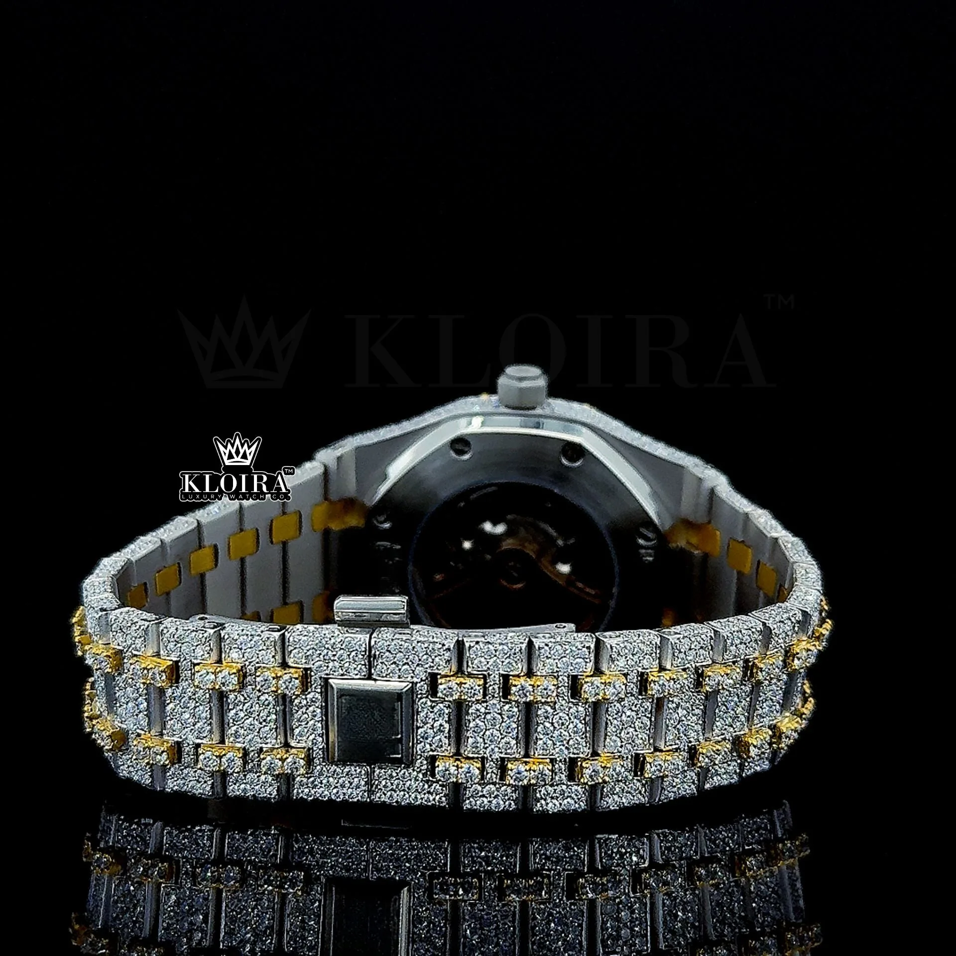 AP Moissanite Watch Caseback View