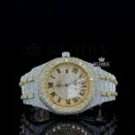 AP Moissanite Watch with Diamond Bezel and Iced-Out Bracelet