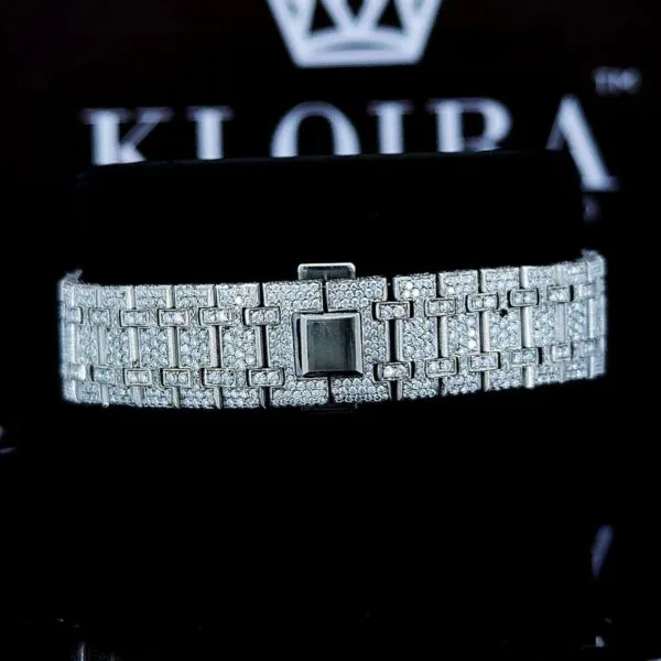 AP VVS Moissanite Watch Bracelet View