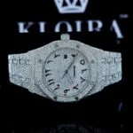 AP Royal Oak Moissanite Watch with Diamond Bezel