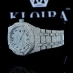 AP VVS Moissanite Watch Left Profile View