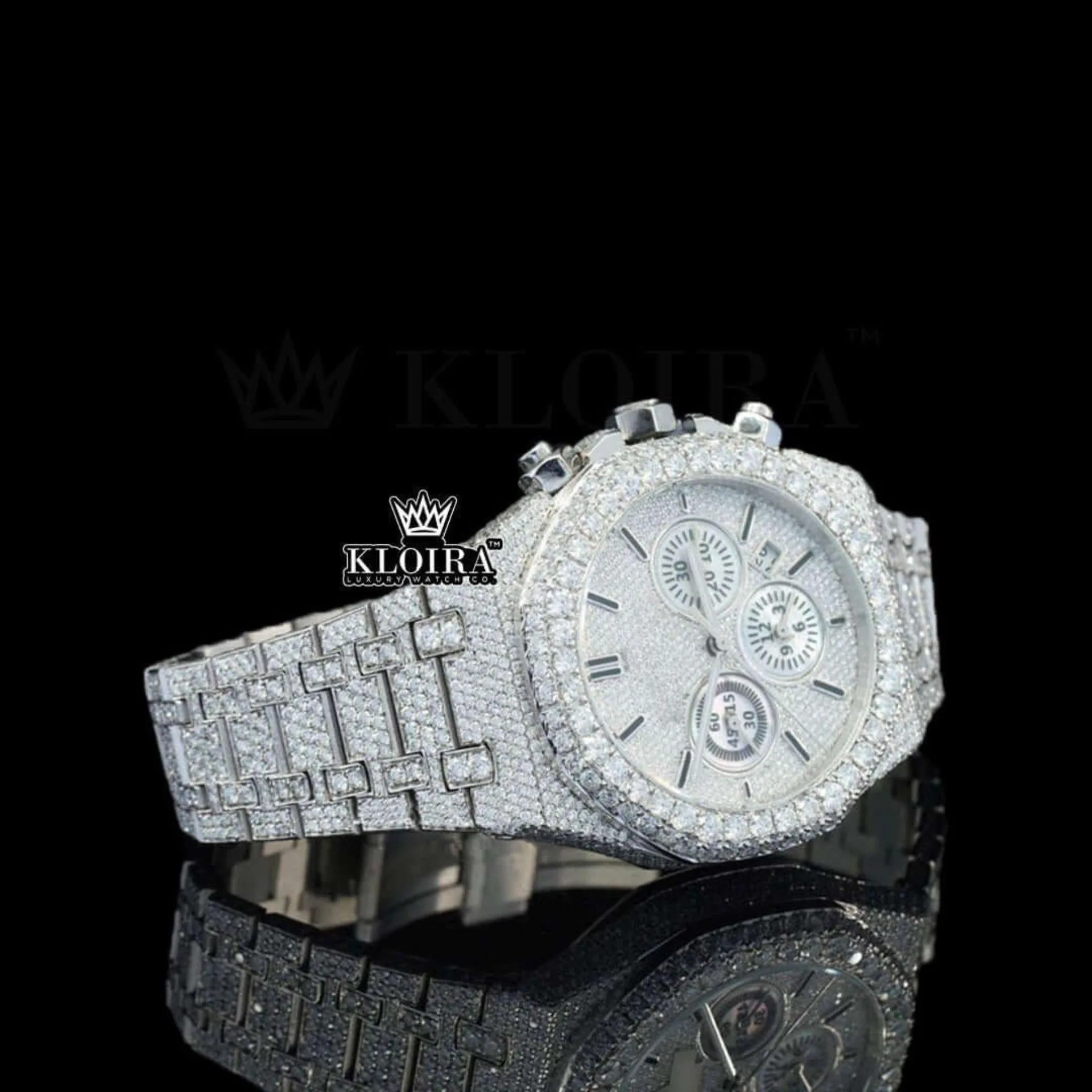 AP Watch Moissanite Diamonds Right Profile View