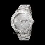 Roles Baguette Bezel Moissanite Diamond Watch