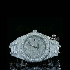 AP Royal Oak Moissanite Watch with Baguette Diamond Markers