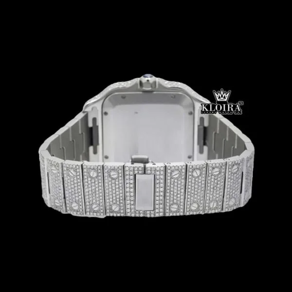 Best Cartior Moissanite Watch Caseback View