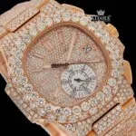 Best Moissanite Patik Philippe Watch Front Face Close Up View