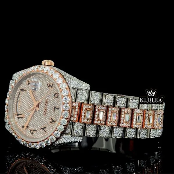 Best Moissanite Roles Watch Left Profile View