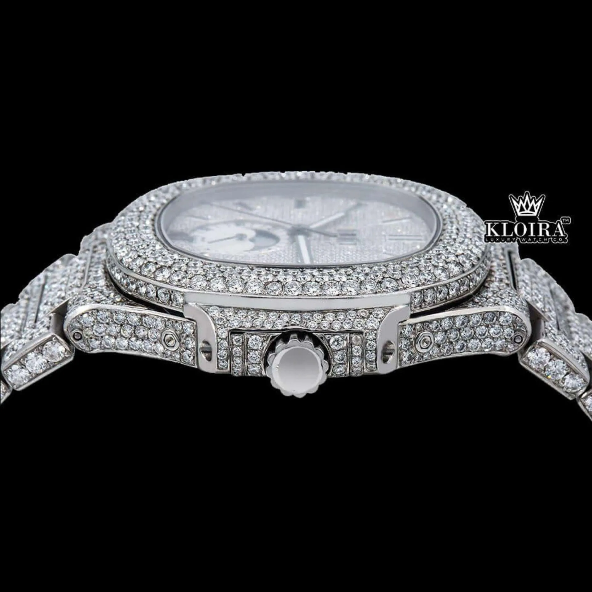 Best Patik Philippe Moissanite Watch Crown View