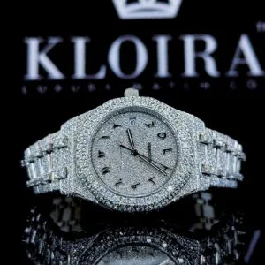AP Royal Oak Fully Iced Out Moissanite Diamonds Watch