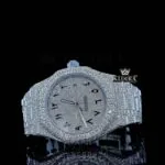 AP Royal Oak Moissanite Diamond Watch - Iced White Dial
