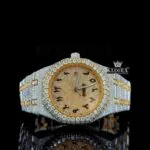 AP Royal Oak Automatic Tourbillon Watch with Yellow Gold and Diamonds