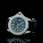 Black Moissanite Roles Watch Left Profile View