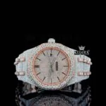 AP Royal Oak Automatic Tourbillon Watch Two-Tone Rose Gold with Diamond Dial