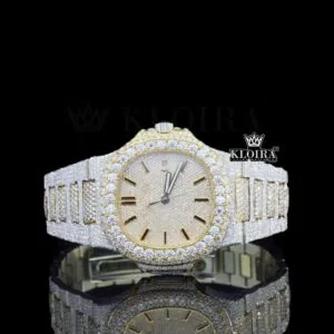 Patik Philippe Automatic Tourbillon Watch with Yellow Dial