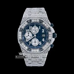 AP Royal Oak Offshore Chronograph Watch with Moissanite