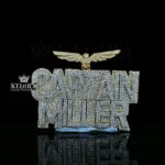 Moissanite Captain Miller Command Pendant - Silver, 420 Stones, 29 Carats