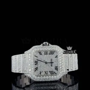 Cartior Moissanite Watch - Luxury 14K Gold Plated Timepiece