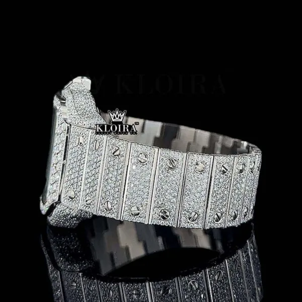 Cartior Moissanite Watch Left Side Bracelet View