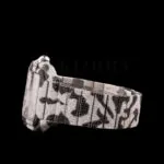 Cartior Santos De Silver 41mm Diamond Studded Swiss Made Camouflage Pattern Watch