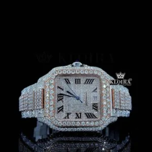 Cartior Santos Watch Bust Down Moissanite