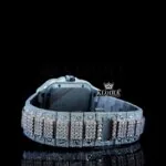 Cartior Watch Bust Down Moissanite Strap View