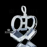 CEO Diamond Blocks Pendant Closeup Back