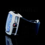 Chiron 14K Gold 44mm Diamond Studded Blue Tinted Glass Watch Left