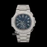 Patik Philippe Nautilus Chronograph Moissanite Watch