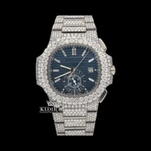 Patik Philippe Nautilus Chronograph Moissanite Watch