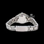 Date Display Black Dial Moissanite Diamond Watch 14K Gold VVS 19 Ct 42mm Caseback View