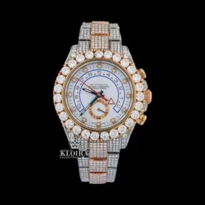 Roles Vivid Aura Moissanite Watch - Two Tone with Diamond Bezel