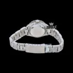 Diamond Markers Pink Dial Full Iced Out Moissanite Watch Caseback View