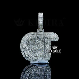 Moissanite Diamond Signature CT Pendant - Silver, 6 Carats