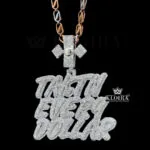 Every Dollar Hustle Pendant Closeup Front