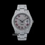 Roles Full Bust Down Moissanite Diamond Watch