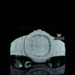 Patik Philippe Moissanite Diamond Watch with White Dial
