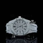 AP Fully Iced Out Date Display Dial Moissanite Watch