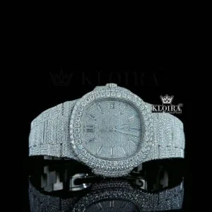 Patik Philippe Fully Iced Out Moissanite Diamond Watch