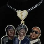 Moissanite Triad Hip Hop Pendant - Hip Hop Three Person Three